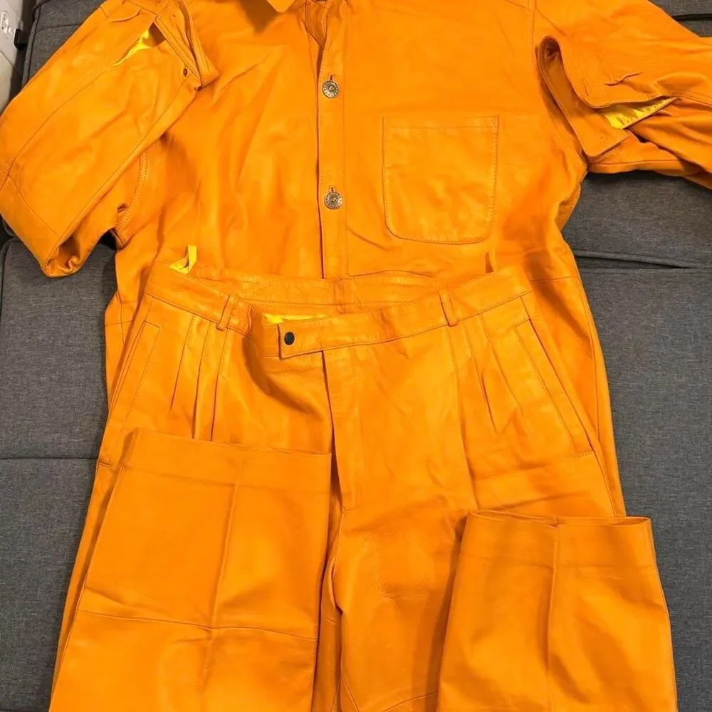 Unbranded Women's Orange and Yellow Coat